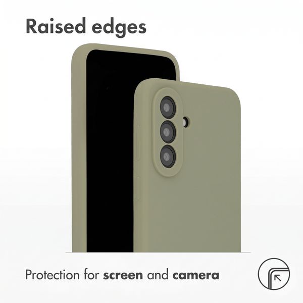 Accezz Liquid Silicone Back Cover Samsung Galaxy A37 (5G) - Cooper Green