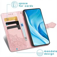 imoshion Mandala Bookcase Xiaomi Mi 11 Lite (5G/4G) / 11 Lite 5G NE - Rosé Goud