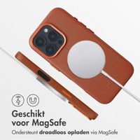 Accezz MagSafe Leather Backcover Apple iPhone 16 Pro - Sienna Brown