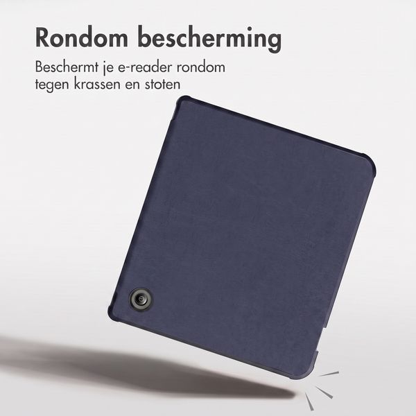 imoshion Vouwbare Bookcase Kobo Libra Colour - Donkerblauw