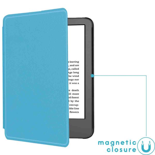imoshion Slim Hard Case Bookcase Amazon Kindle (2024) / Amazon Kindle (2022) 11th gen - Lichtblauw