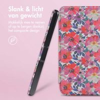 imoshion Design Slim Hard Case Sleepcover met stand Tolino Vision 5 - Flower Watercolor