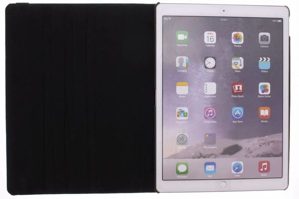 360° Draaibare Bookcase Apple iPad Pro 12.9 (2015) - Zwart