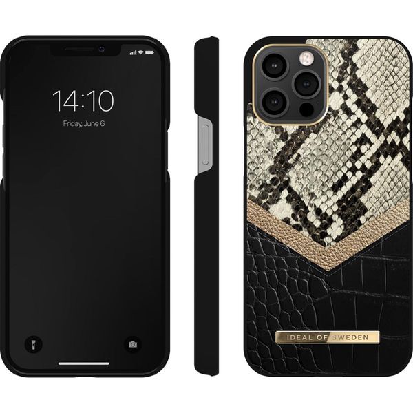iDeal of Sweden Atelier Backcover Apple iPhone 12 Pro Max - Midnight Python