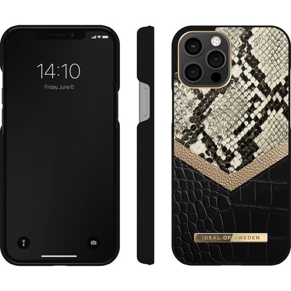 iDeal of Sweden Atelier Backcover iPhone 12 Pro Max - Midnight Python