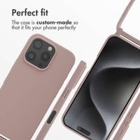 imoshion Silicone Case with Strap Apple iPhone 16 Pro - Sand Pink