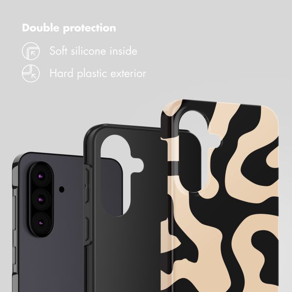 Selencia Vivid Back Cover Samsung Galaxy A37 (5G) - Art Wave Black