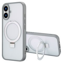 Accezz Ring Stand Backcover met MagSafe Apple iPhone 16 - Grijs