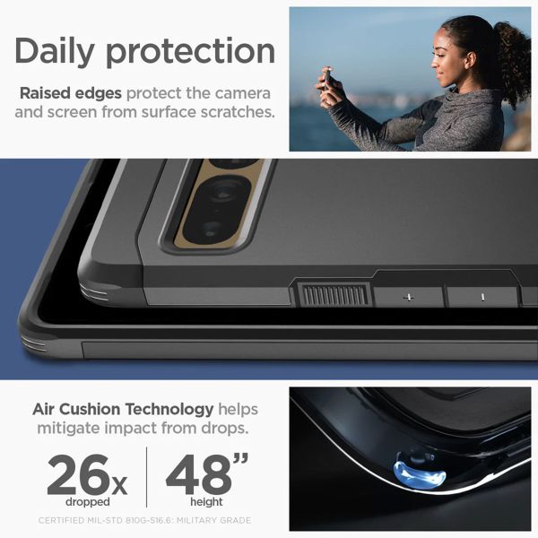 Spigen Tough Armor Backcover Google Pixel 7 Pro - Zwart