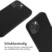 imoshion Siliconen hoesje met koord iPhone 13 Mini - Zwart