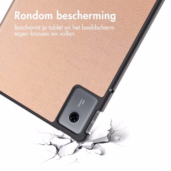 imoshion Trifold Bookcase Lenovo Idea Tab - Rose Gold