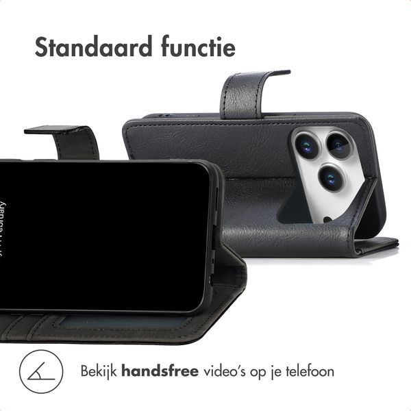 imoshion Luxe Bookcase Apple iPhone 18 Pro Max / 17 Pro Max - Zwart