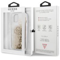 Guess 4G Logo Liquid Glitter Backcover iPhone 13 Mini - Gold