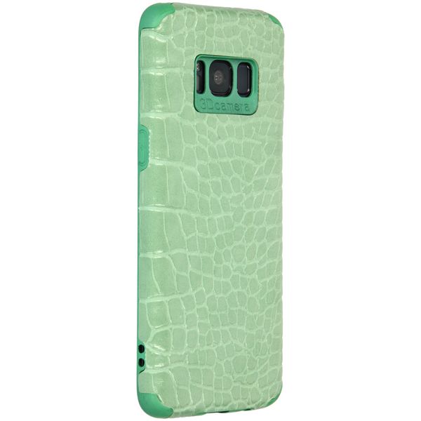 My Jewellery Croco Softcase Backcover Samsung Galaxy S8 - Groen