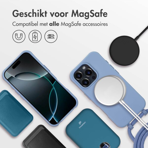 imoshion Color Backcover met afneembaar koord MagSafe iPhone 16 Pro - Ash Blue