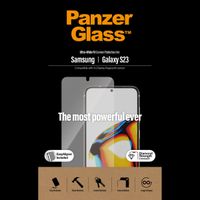 PanzerGlass Ultra-Wide Fit Anti-Bacterial Screenprotector incl. applicator Samsung Galaxy S23 - Zwart