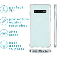 imoshion Anti-Shock Backcover + Premium Screenprotector Galaxy S10