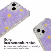 imoshion Design hoesje met koord Apple iPhone 13 - Tropical Violet Flowers Connect