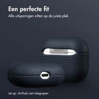 Accezz Echt Leren Case AirPods 3 - Donkerblauw