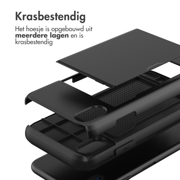 imoshion Backcover met pasjeshouder Apple iPhone X / Xs - Zwart