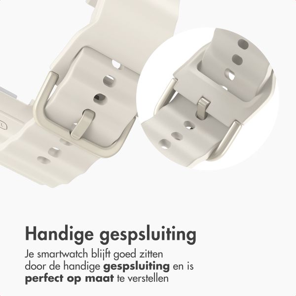 imoshion Wave Siliconenband Samsung Galaxy Watch 8 (40/44mm) / Classic (46mm) - Sterrenlicht