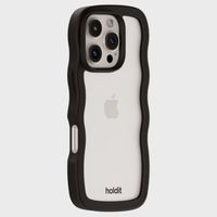 Holdit Wavy Case Apple iPhone 16 Pro Max - Black / Transparent