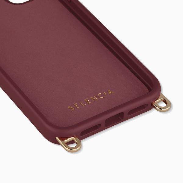 Selencia Rivièra MagSafe Backcover met afneembare haakjes Apple iPhone 11 - Bold Burgundy