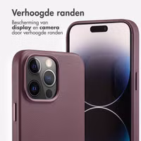 Accezz MagSafe Leather Backcover Apple iPhone 14 Pro Max - Heath Purple