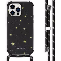 imoshion Design hoesje met koord Apple iPhone 14 Pro Max - Stars Gold