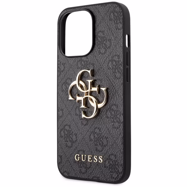 Guess 4G Metal Logo Backcover Apple iPhone 13 Pro Max - Grijs