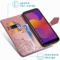 imoshion Mandala Bookcase Huawei Y5p - Rosé Goud