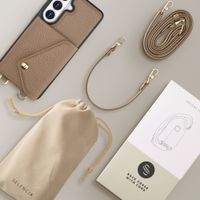 Selencia Sera Phone Case with Cord and Envelope Card Holder Samsung Galaxy S26 - Taupe