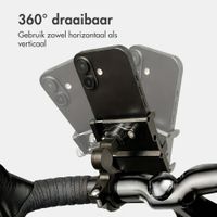 imoshion Aluminium Telefoonhouder Fiets - 360° draaibaar - Lichtgewicht - Universeel - Zwart