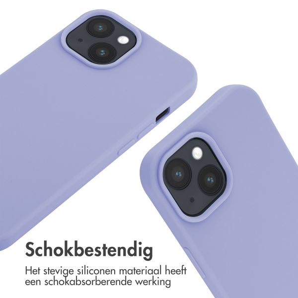 imoshion Siliconen hoesje met koord Apple iPhone 15 - Paars