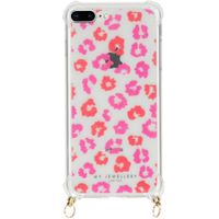 My Jewellery Design Softcase Koordhoesje iPhone 8 Plus / 7 Plus - Leopard