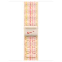 Apple Nike Sport Loop Band Apple Watch Series 1 t/m 9 / SE (38/40/41 mm) | Series 10 / 11 (42 mm) - Starlight & Pink