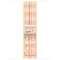 Apple Nike Sport Loop Band Apple Watch Series 1 t/m 9 / SE (38/40/41 mm) | Series 10 (42 mm) - Starlight/Pink