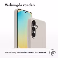 Accezz Liquid Silicone Backcover met MagSafe Samsung Galaxy S25 FE - Stone