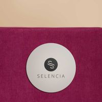 Selencia Corduroy Laptop hoes 13-14 inch - Laptopsleeve - Dark Rose