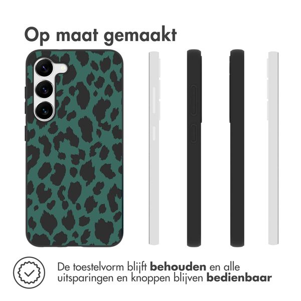 imoshion Design hoesje Samsung Galaxy S23 Plus - Luipaard - Groen / Zwart