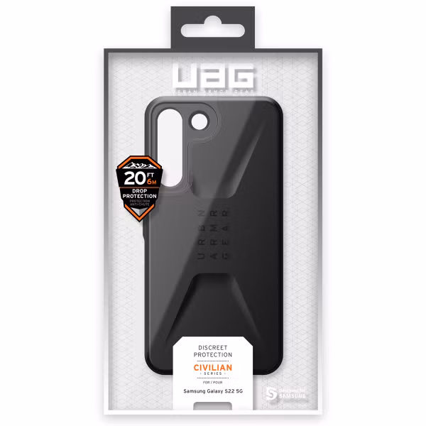 UAG Civilian Backcover Samsung Galaxy S22 - Black