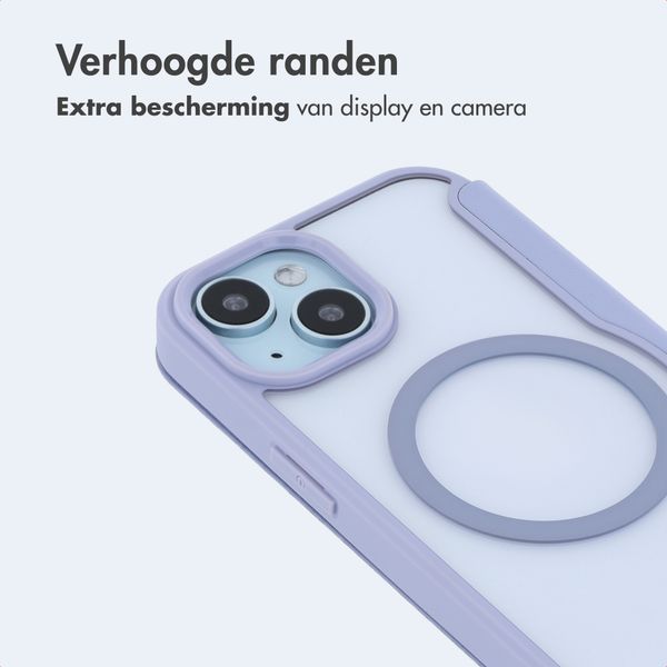 imoshion Transparante Bookcase met MagSafe Apple iPhone 15 - Lila
