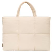 Selencia Vaya Puffy Laptoptas 16 inch - Soft Ivory