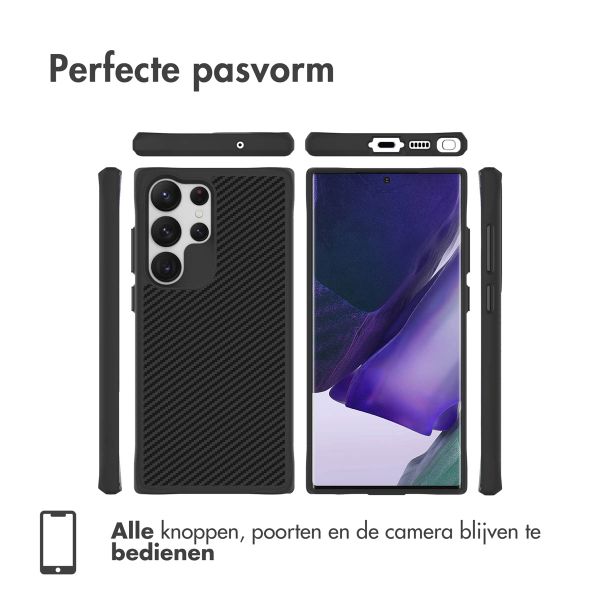 imoshion Rugged Hybrid Case Samsung Galaxy S23 Ultra - Zwart