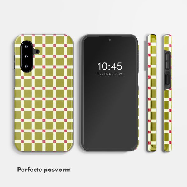 Selencia Vivid Backcover Samsung Galaxy A18 (4G) / A17 (4G/5G) - Check This Olive
