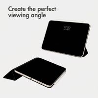 Accezz Leather Trifold Bookcase Apple iPad 11 (2025) 11 inch A16 / iPad 10 (2022) 10.9 inch - Black