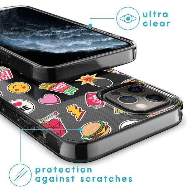 imoshion Design hoesje iPhone 12 (Pro) - Fastfood - Multicolor