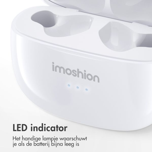 imoshion Aura Earbuds - Draadloze oordopjes - Bluetooth draadloze oortjes - Wit