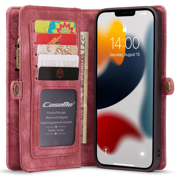 CaseMe Luxe Lederen 2 in 1 Portemonnee Bookcase iPhone 13 Pro Max