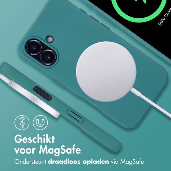 imoshion Color Backcover met afneembaar koord MagSafe Apple iPhone 16 - Donkergroen